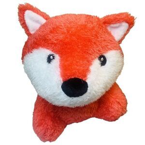 1616 Holdings Coral? Pink? Red? Fox Plush Lovey Sewn Eyes 12” RARE Stuffed Toy